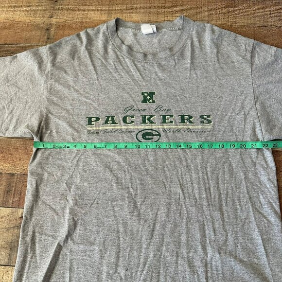 Vintage Green Bay Packers Gray Crewneck TShirt Mens Sz XL NFL Sportswear Cotton - Picture 5 of 9